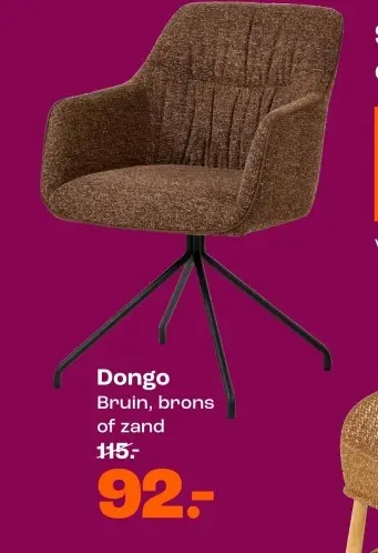 Promotie: Dongo stoel