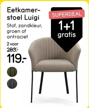 Aanbieding: Eetkamerstoel Luigi