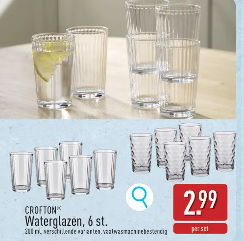 Promotie: Waterglazen