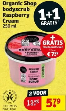 Aanbieding: Organic Shop bodyscrub Raspberry Cream