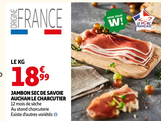 Promotie: Jambon sec de savoie