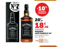 Offre: Whiskey JACK DANIEL'S 40