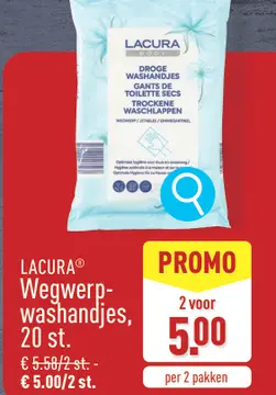 Aanbieding: Wegwerp-washandjes