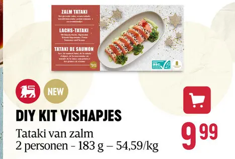 Promotie: DIY KIT VISHAPJES Tataki van zalm