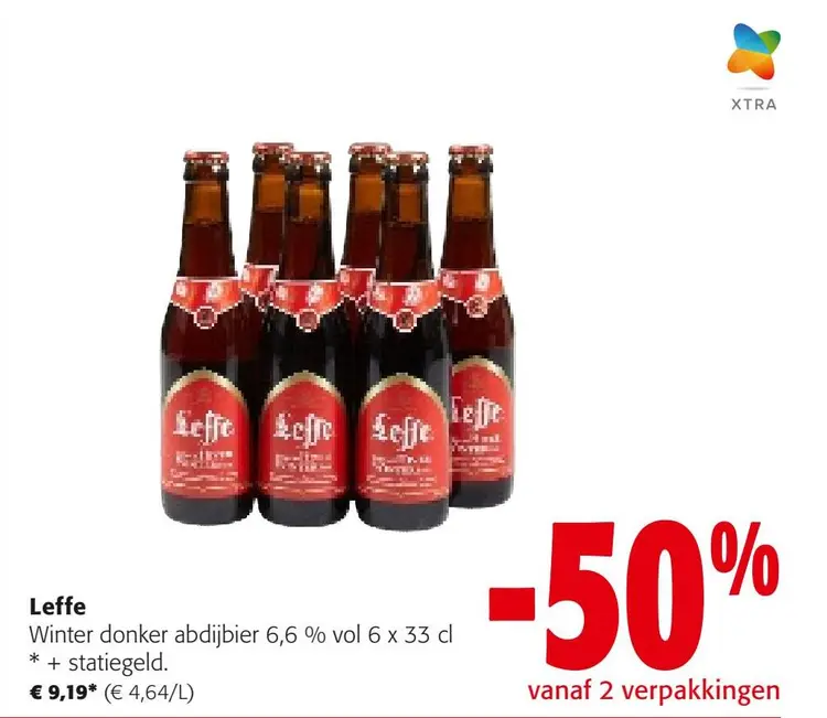 Aanbieding: Leffe Winter donker abdijbier