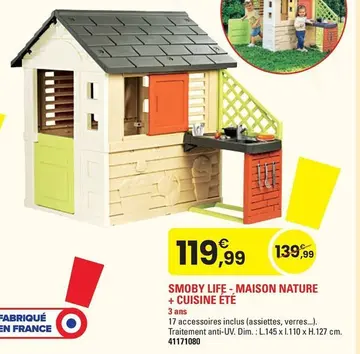 Offre: SMOBY LIFE - MAISON NATURE + CUISINE ÉTÉ