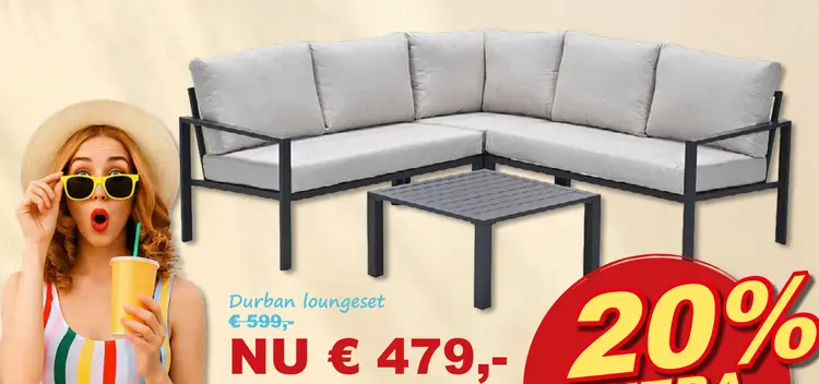 Aanbieding: Durban loungeset