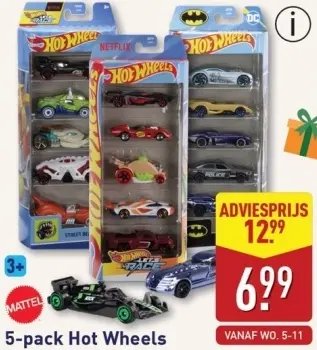 Aanbieding: 5-pack Hot Wheels