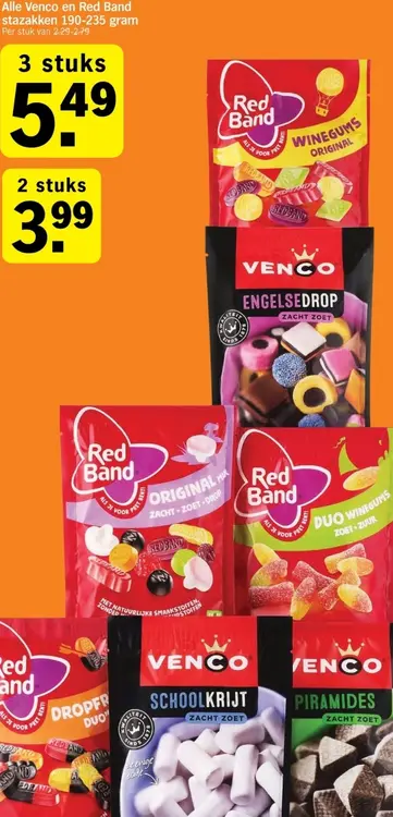Aanbieding: Venco en Red Band