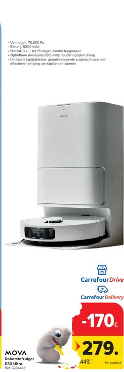 Promotie: Robotstofzuiger E30 Ultra