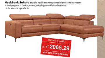 Aanbieding: Sahara hoekbank