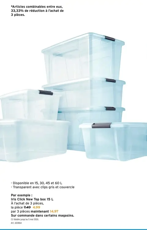 Offre: Iris Click New Top box