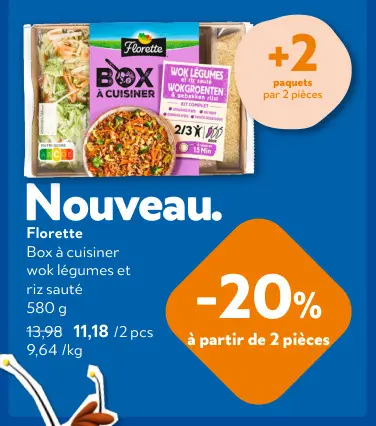 Offre: Box à cuisiner wok légumes et riz sauté