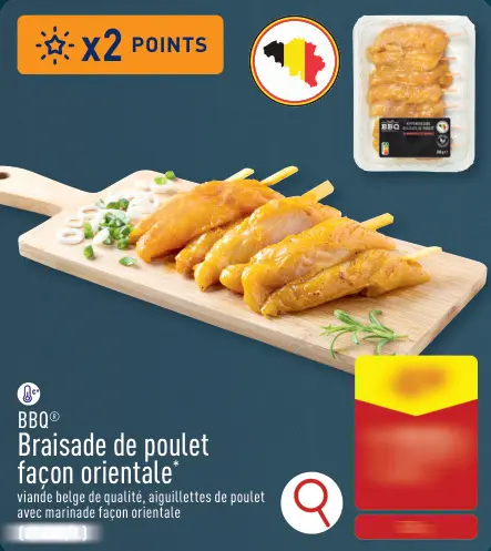 Offre: Braisade de poulet façon orientale