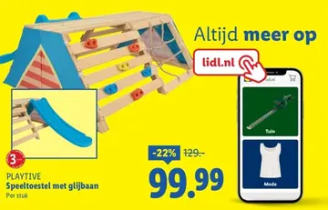 Aanbieding: Speeltoestel met glijbaan