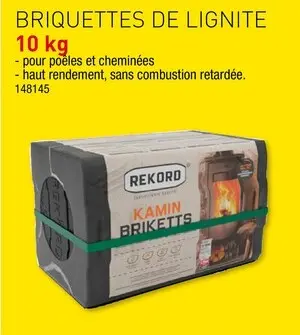Offre: Briquettes de lignite