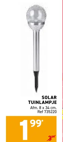 Promotie: Solar tuinlampje
