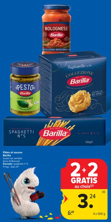 Offre: Pâtes et sauces