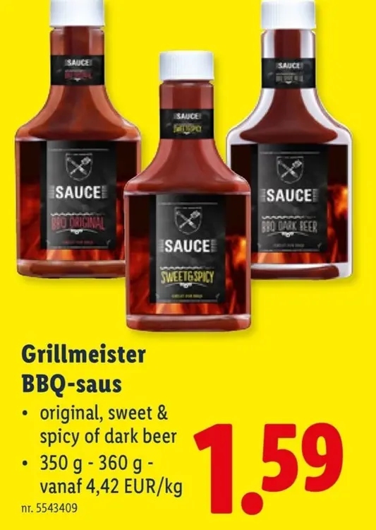 Promotie: Grillmeister BBQ-saus