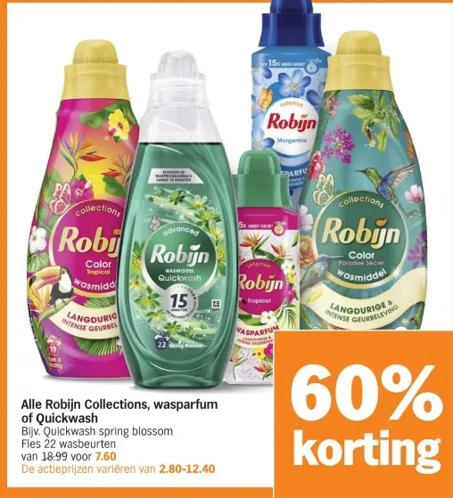 Aanbieding: Robijn Collections, wasparfum of Quickwash