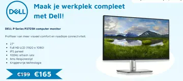 Aanbieding: DELL P Series P2725H computer monitor