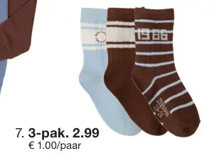 Promotie: 3-pak sokken