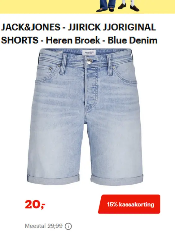 Promotie: JJIRICK JJORIGINAL SHORTS - Heren Broek - Blu