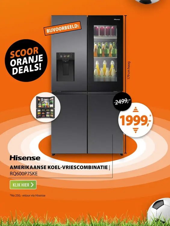 Aanbieding: Hisense RQ600P7SKE Zwart