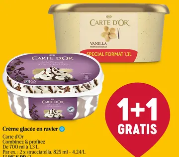 Offre: Crème glacée en ravier