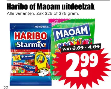 Aanbieding: Haribo of Maoam uitdeelzak