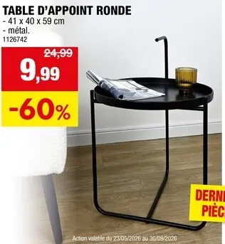 Offre: Table d'appoint ronde