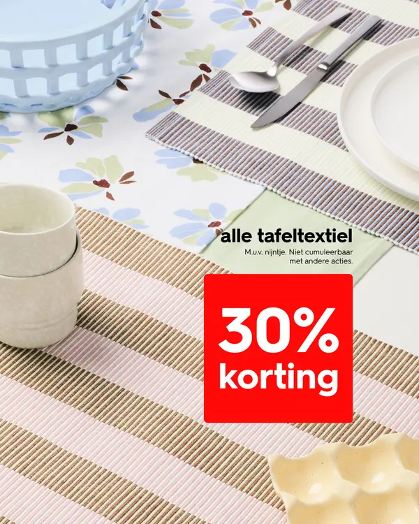 Promotie: Alle tafeltextiel
