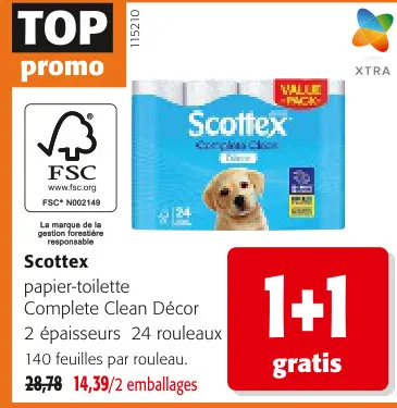 Offre: papier-toilette Complete Clean Décor