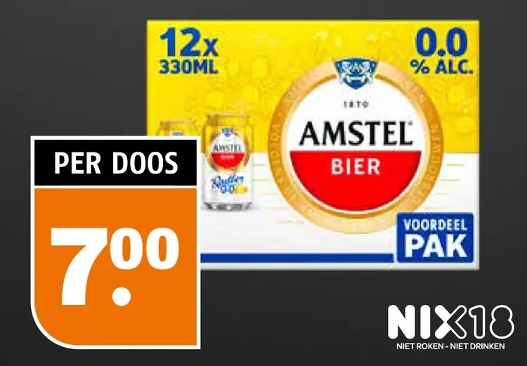 Aanbieding: Amstel Bier 0.0% ALC.