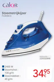 Aanbieding: Stoomstrijkijzer
