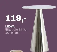 Aanbieding: Bijzettafel Nikkel