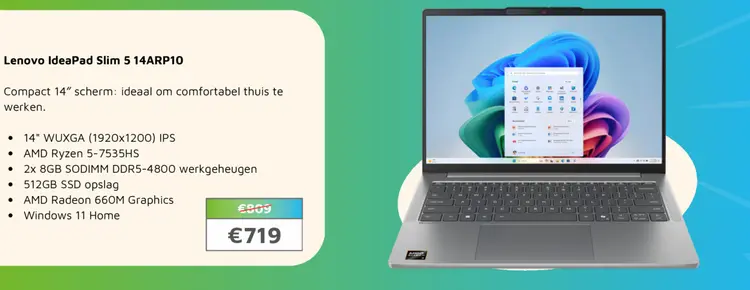 Aanbieding: Lenovo IdeaPad Slim 5 14ARP10
