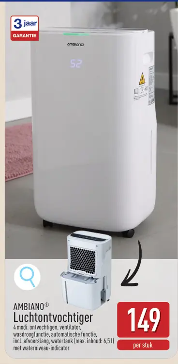 Promotie: Luchtontvochtiger