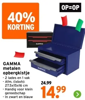 Aanbieding: Metalen opbergkistje