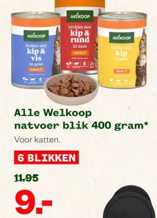 Aanbieding: Welkoop natvoer blik