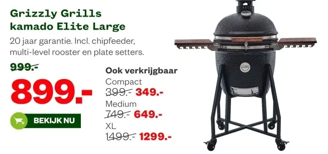 Aanbieding: kamado Elite Large