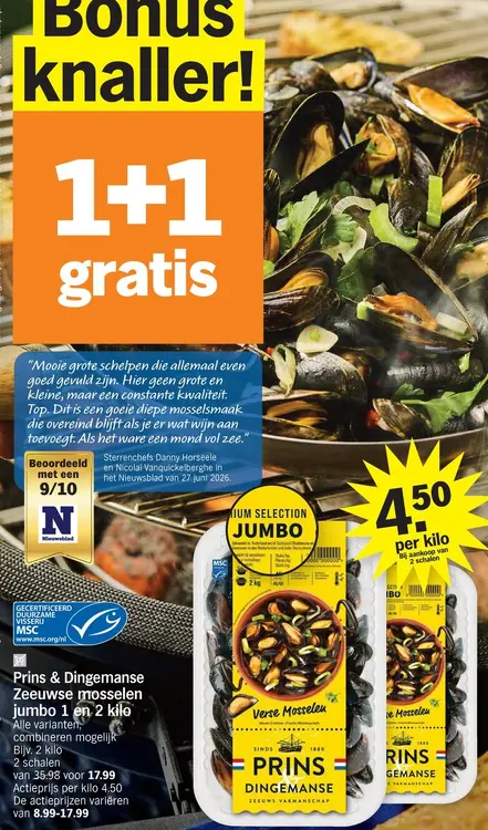 Promotie: Zeeuwse mosselen jumbo