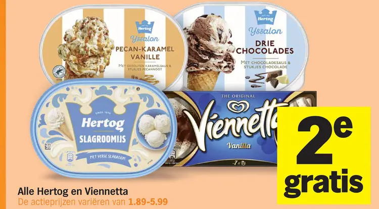 Aanbieding: Hertog en Viennetta