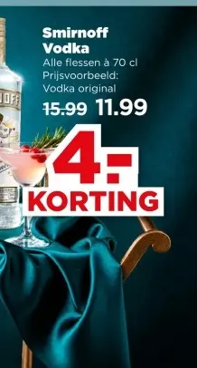 Aanbieding: Smirnoff Vodka