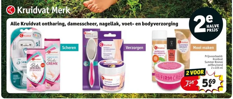 Aanbieding: Alle ontharing, damesscheer, nagellak, voet- en bodyverzorging