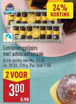 Aanbieding: Lentemergpijpjes met advocaatsmaak