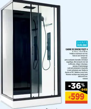 Aanbieding: CABINE DE DOUCHE POZZY 4