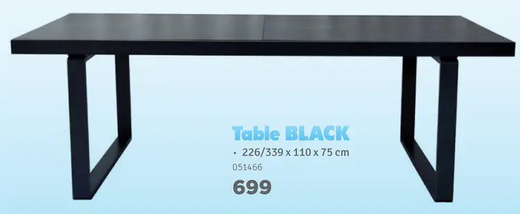 Offre: Table BLACK