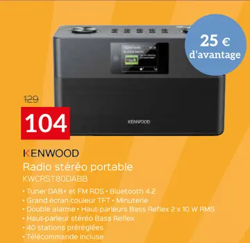 Offre: Radio stéréo portable