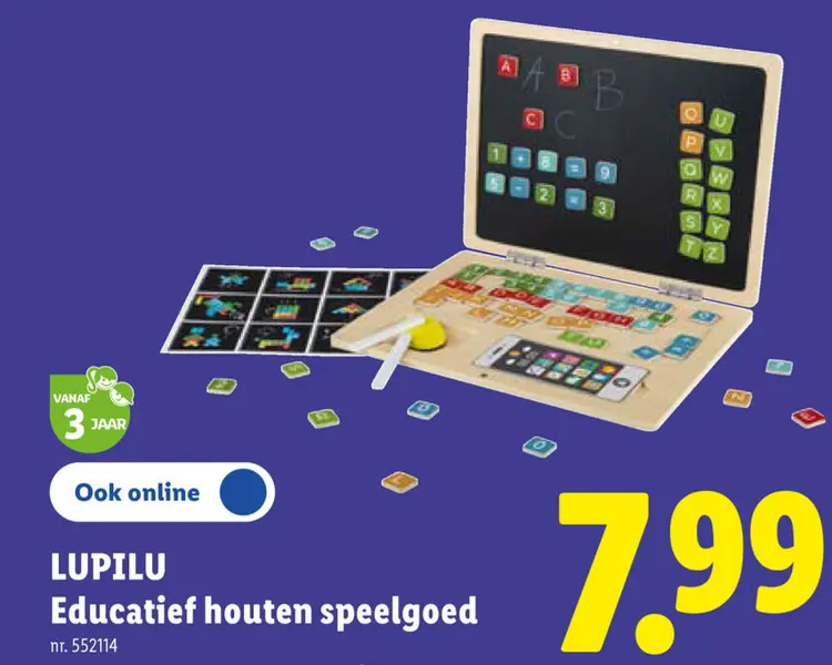 Promotie: Educatief houten speelgoed